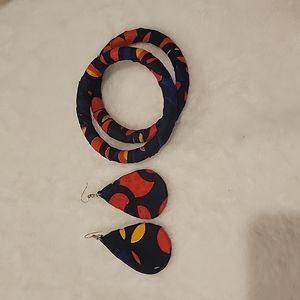 Ankara Bangles and earrings